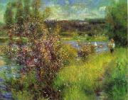 Pierre Renoir The Seine at Chatou France oil painting reproduction